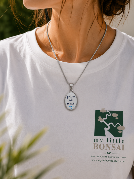 Collana Romantica "Portami al mare” – Acciaio Inossidabile colore Oro o Argento
