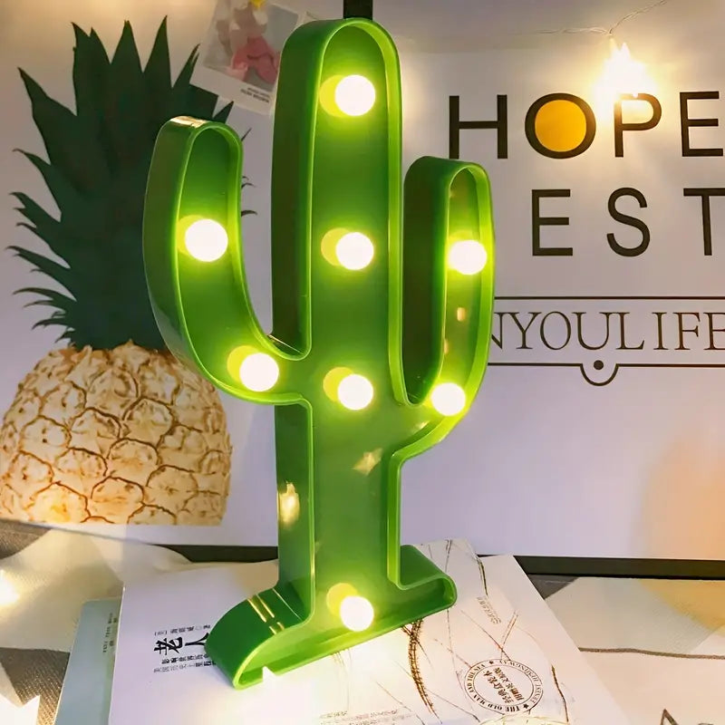 Lampada a Forma di Cactus da 25 cm - Illuminazione Decorativa e Originale per Ogni Ambiente