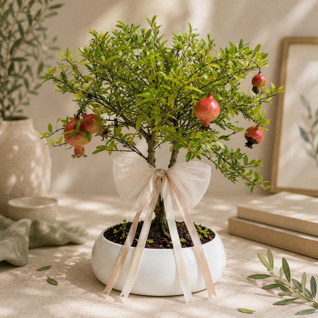 Bonsai di Melograno in ciotola bassa