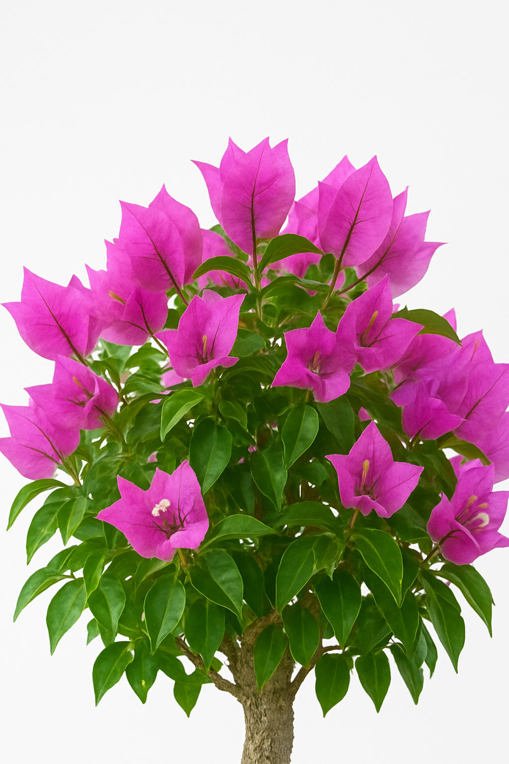 Bonsai di Bougainvillea in ciotola bassa, bianca