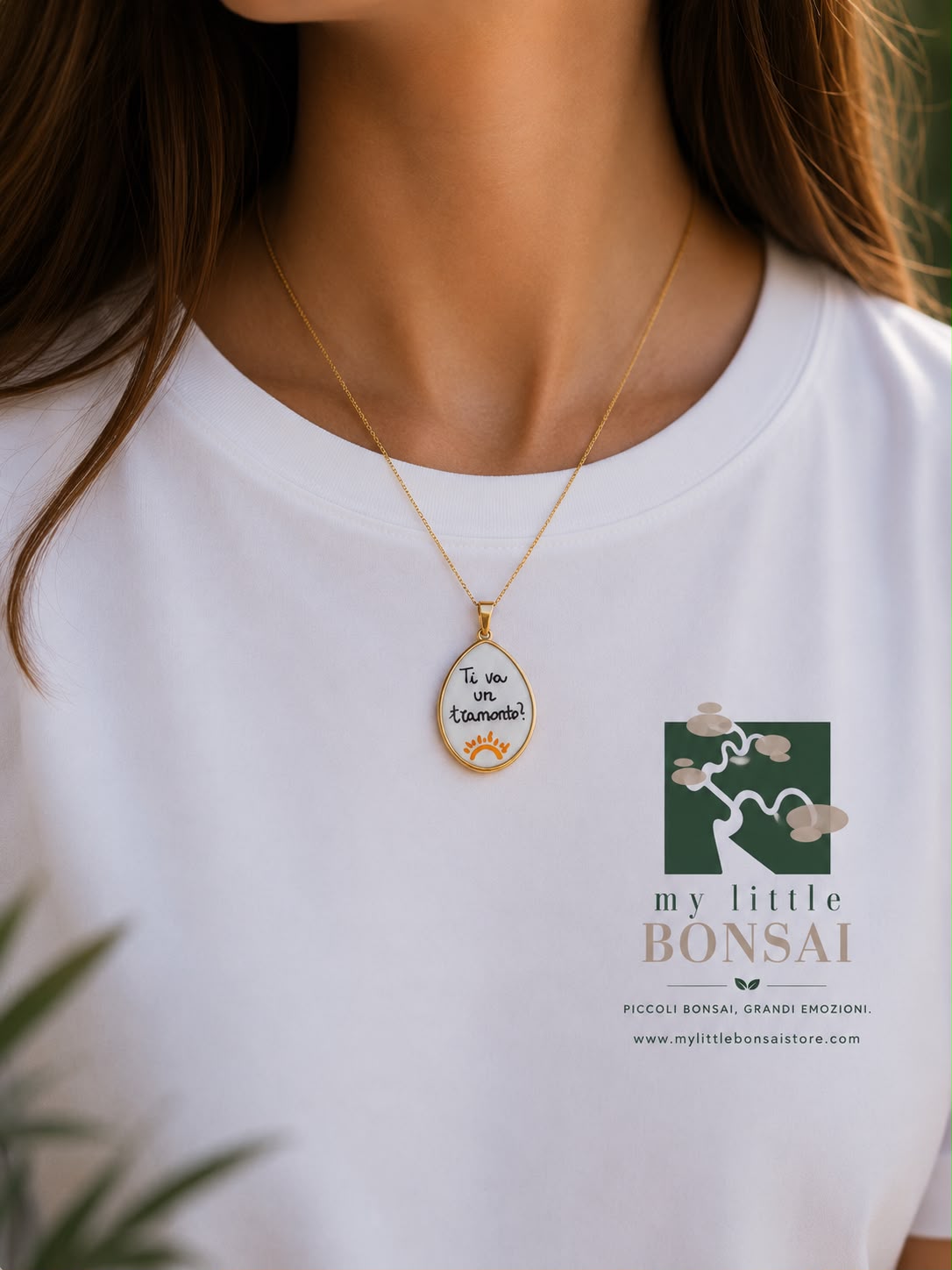 Collana Romantica “Ti va un tramonto?” – Acciaio Inossidabile Oro o Argento