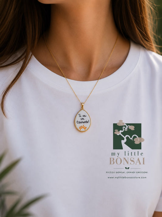 Collana Romantica “Ti va un tramonto?” – Acciaio Inossidabile Oro o Argento